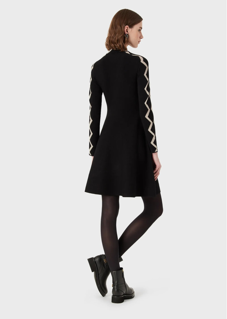 Сукні міні Extra Slim Fit для жінок (469987), колір Чорний - №4