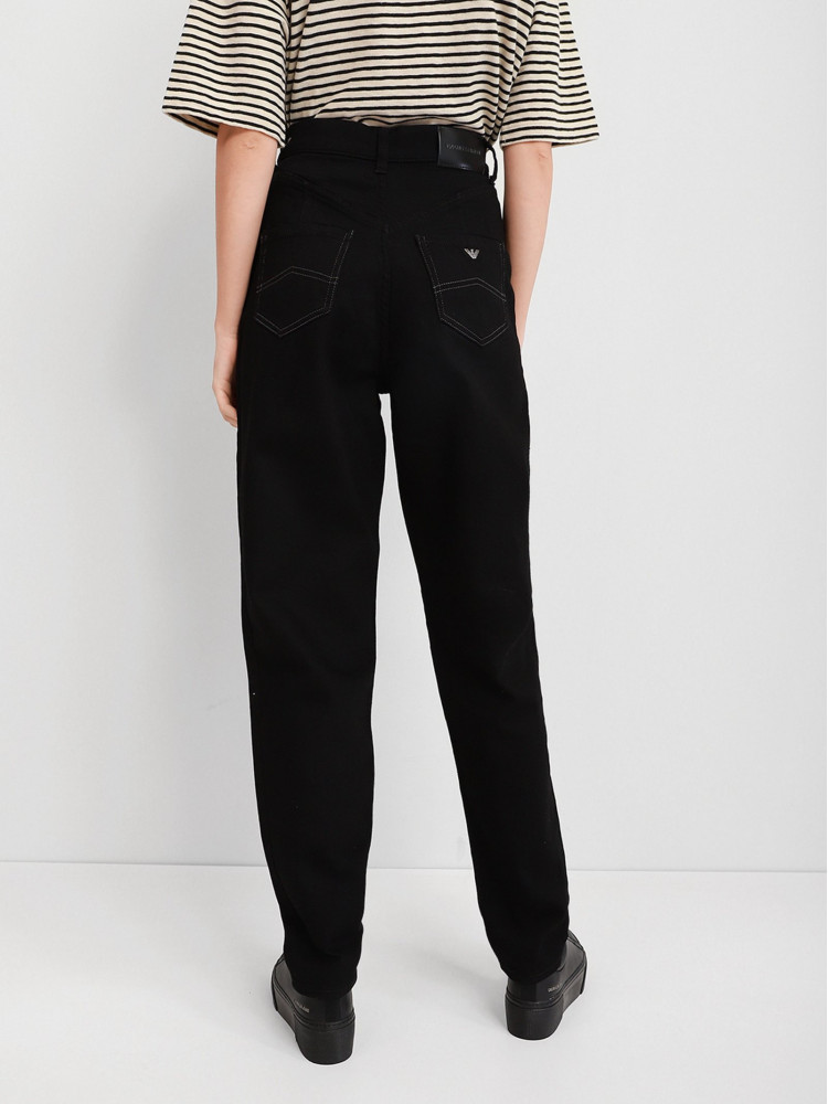 Джинсы Regular Regular fit Высокая для женщин (469994), цвет Черный - №3
