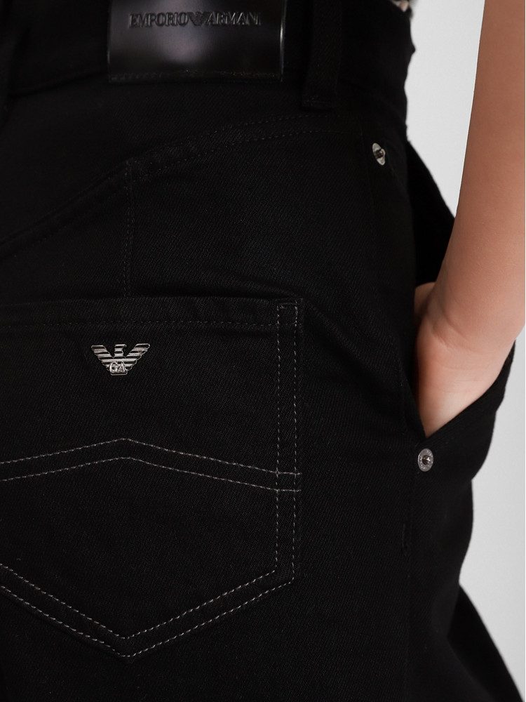 Джинсы Regular Regular fit Высокая для женщин (469994), цвет Черный - №4