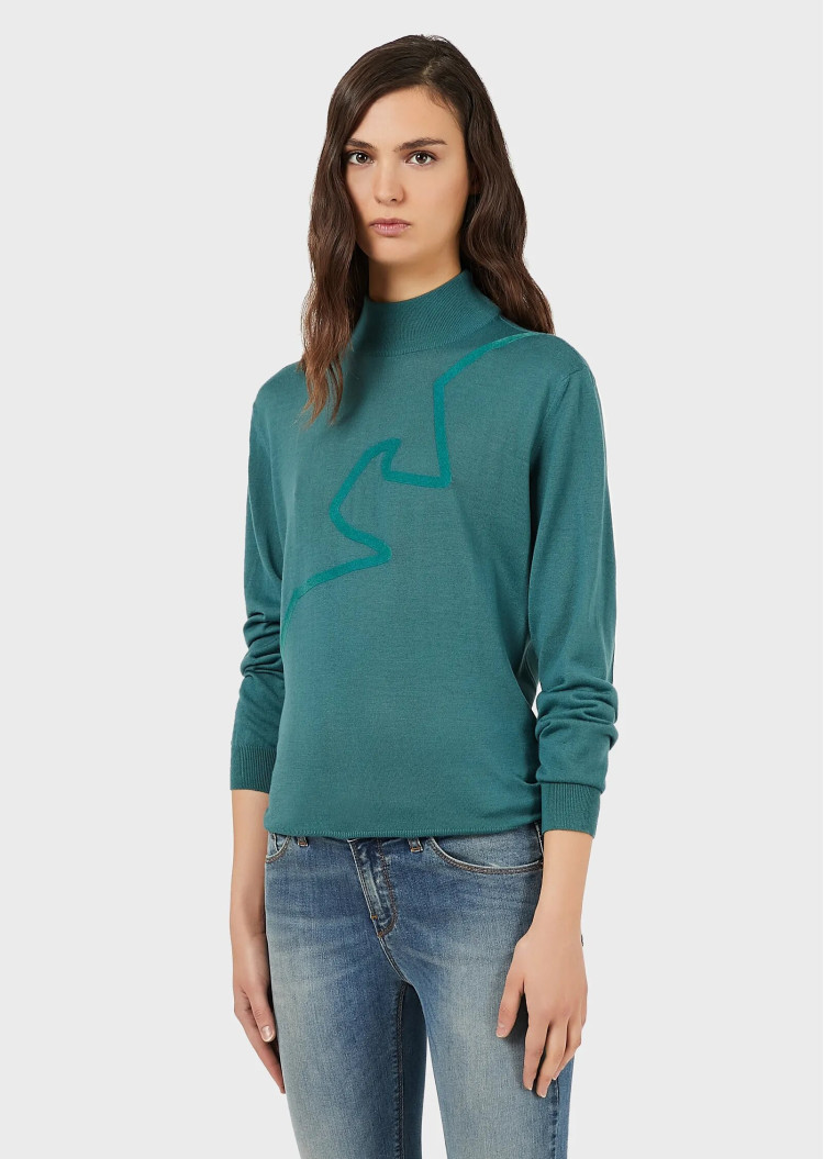 Гольф Regular fit для женщин (470002), цвет Зеленый - №2