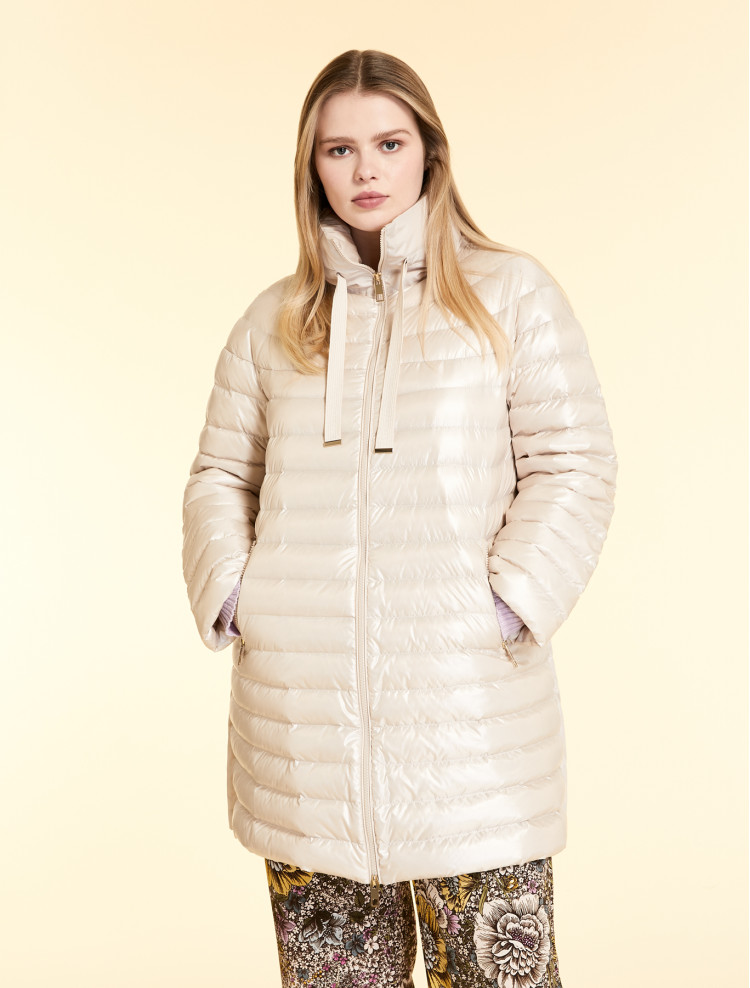 Пуховик Regular fit для жінок (470394), колір Молочний - №1