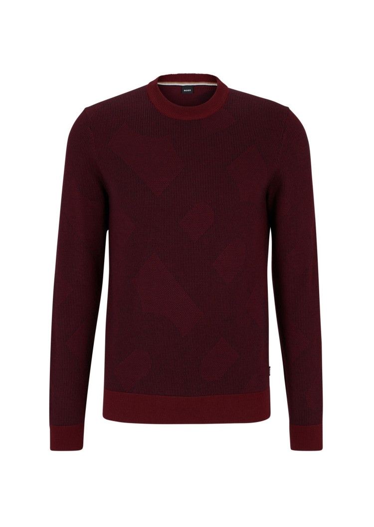 Джемпер Regular fit для мужчин (473833), цвет Бордовый - №1
