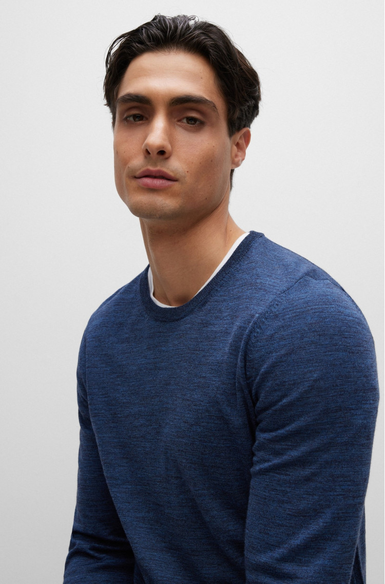 Джемпер Slim Fit для чоловіків (473836), колір Синій - №5