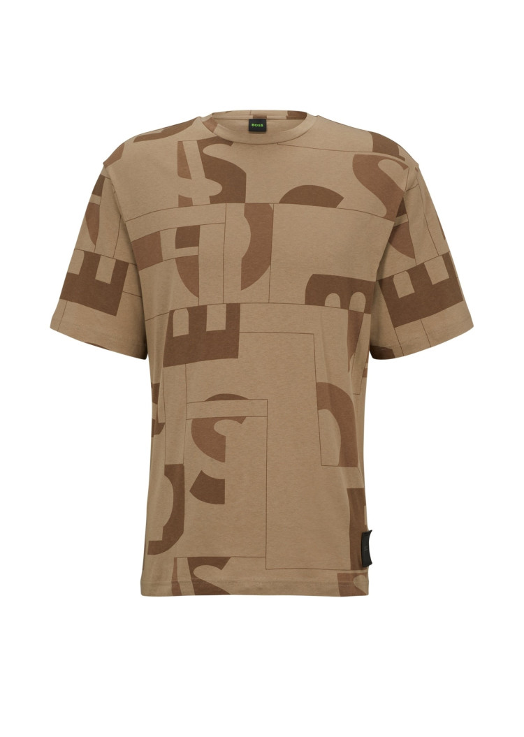 Футболка Relaxed fit для чоловіків (473879), колір Коричневий - №1