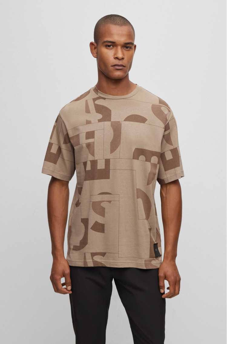 Футболка Relaxed fit для чоловіків (473879), колір Коричневий - №2
