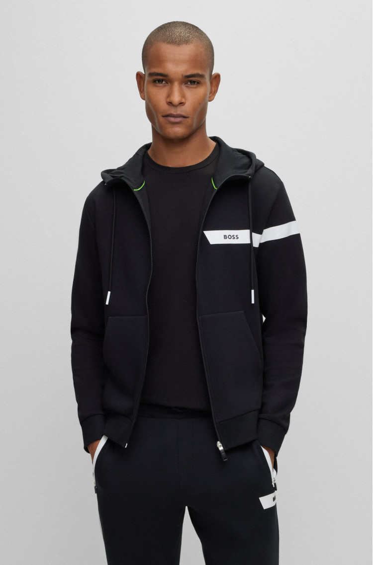 Спортивна кофта Slim fit для чоловіків (473884), колір Чорний - №2