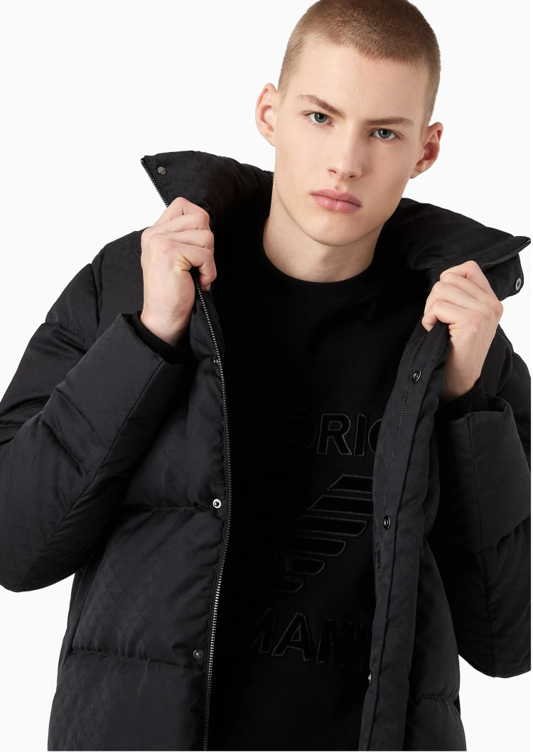 Пуховик Regular Fit для мужчин (473928), цвет Черный - №5