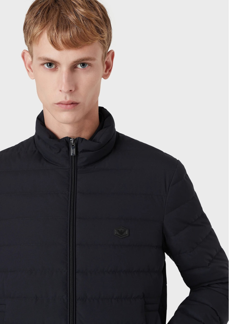 Пуховик тонкий Regular Fit для чоловіків (473932), колір Синій - №5