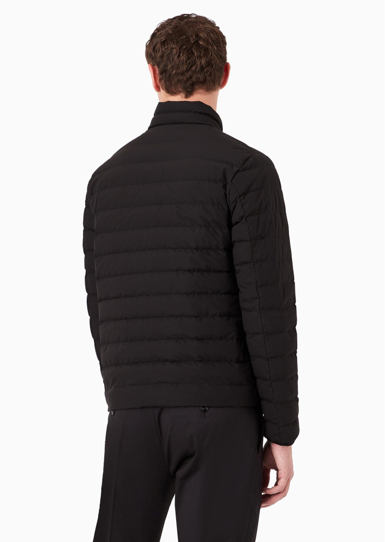 Пуховик тонкий Regular fit для чоловіків (473933), колір Чорний - №3