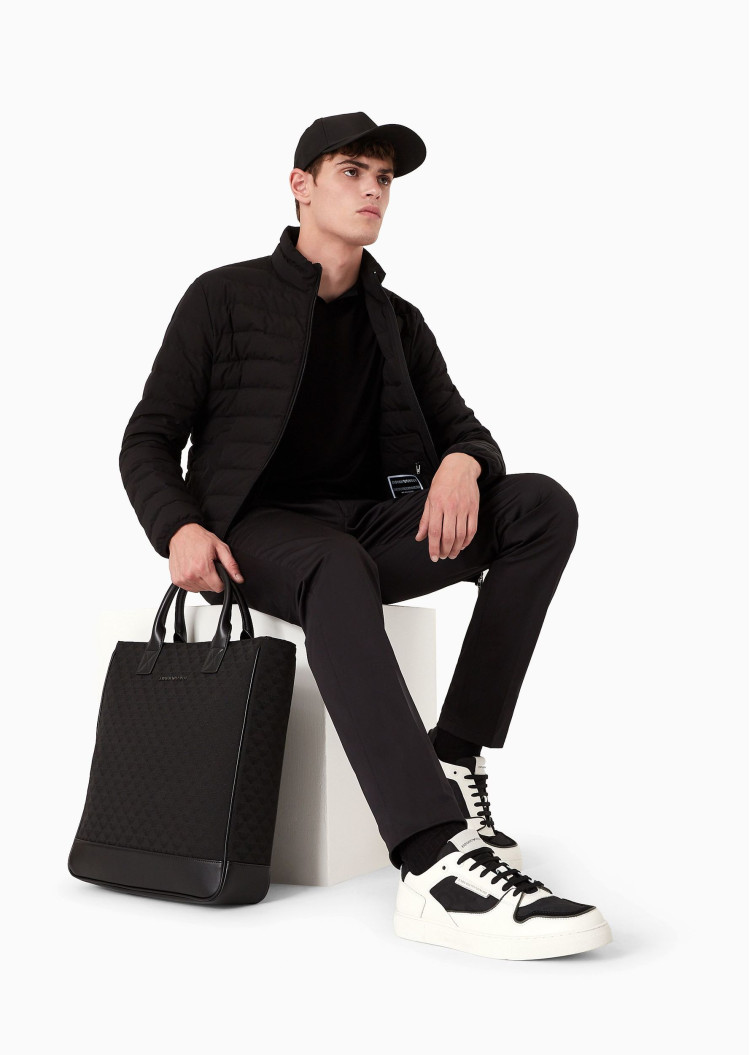 Пуховик тонкий Regular Fit для чоловіків (473933), колір Чорний - №4