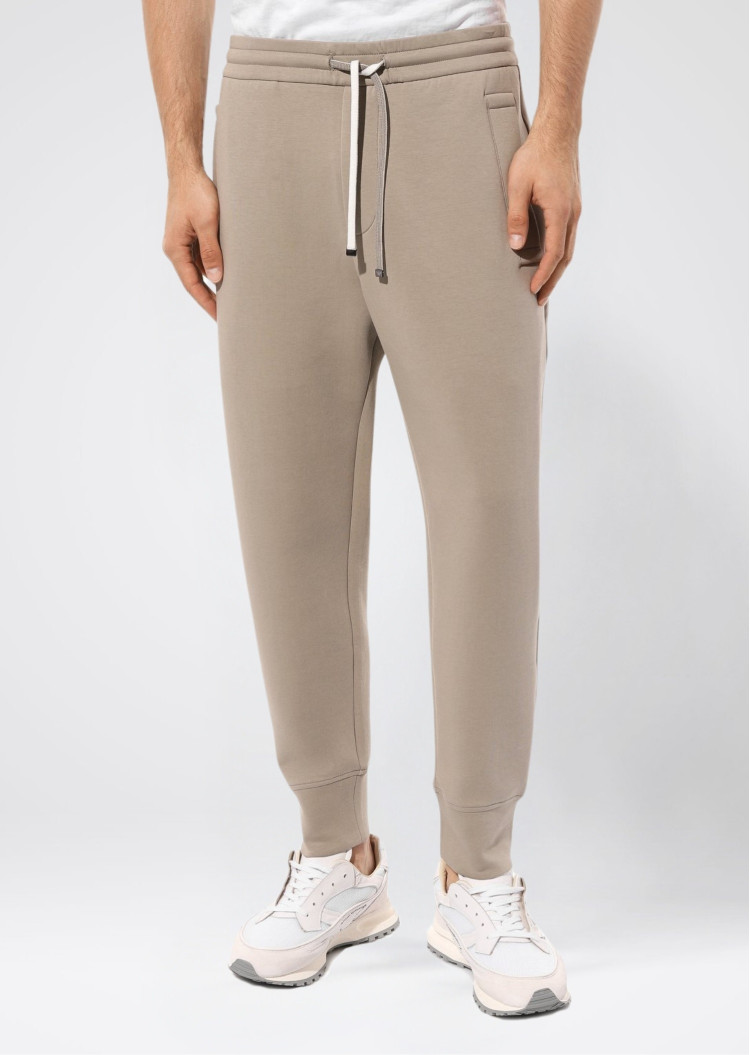 Брюки джерсі Regular Fit Висока для чоловіків (473945), колір Бежевий - №3