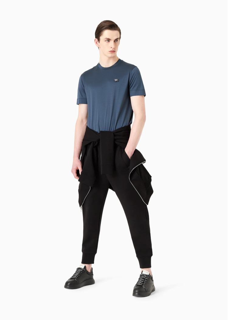 Брюки джерси Regular Fit Высокая для мужчин (473947), цвет Черный - №2