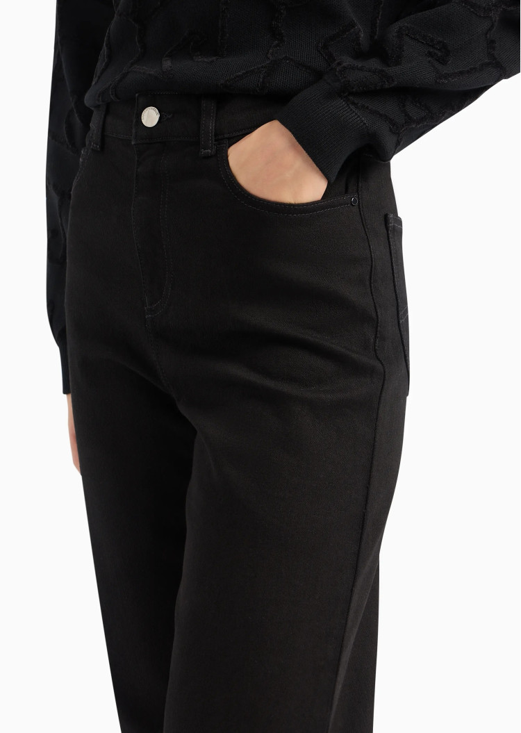 Джинсы Regular Regular fit Средняя для женщин (473992), цвет Черный - №5