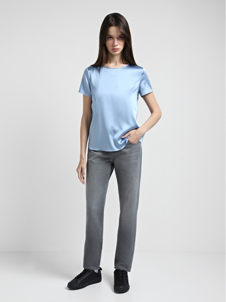 Джинсы Regular Regular fit Низкая для женщин (473994), цвет Серый - №3