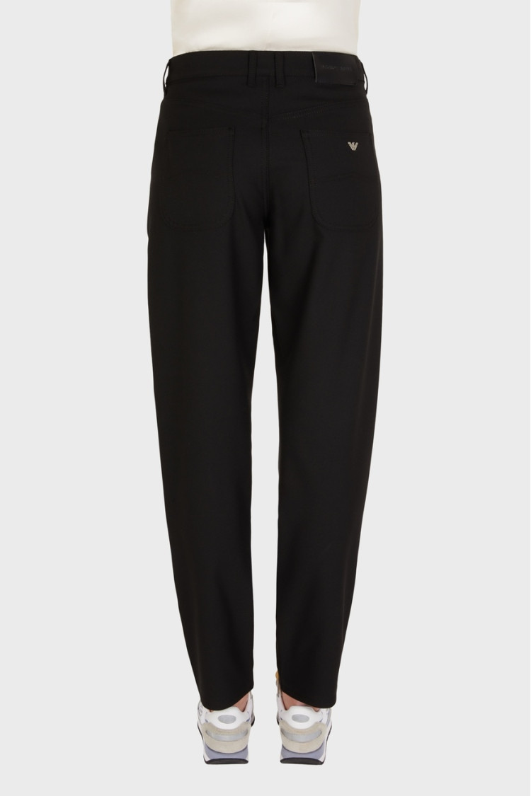 Брюки 5 карманів Relaxed Relaxed fit Висока для жінок (473996), колір Чорний - №4