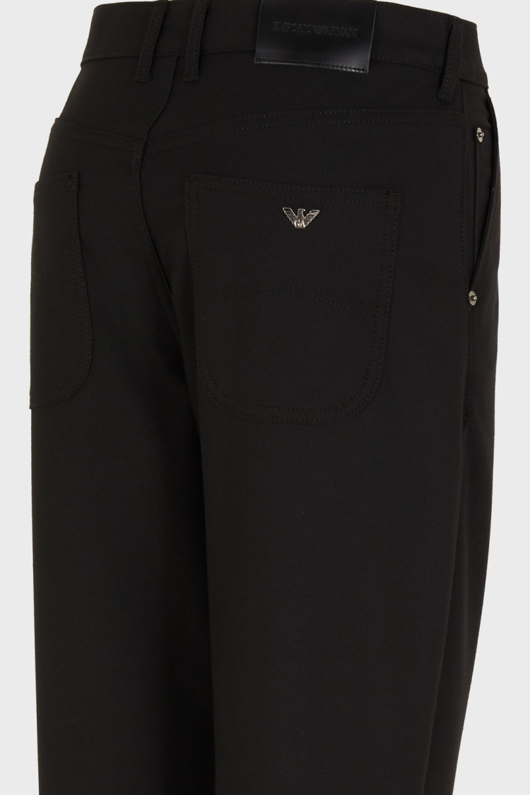 Брюки 5 карманів Relaxed Relaxed fit Висока для жінок (473996), колір Чорний - №6
