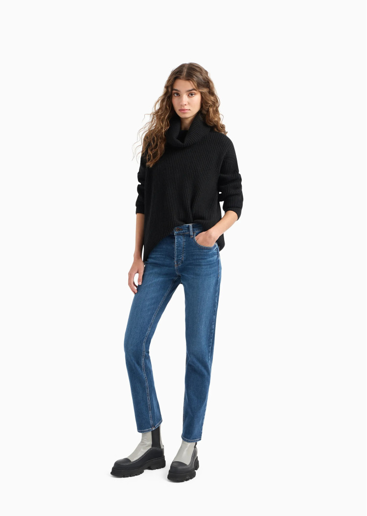 Джинси Regular Regular fit Низька для жінок (473997), колір Синій - №2