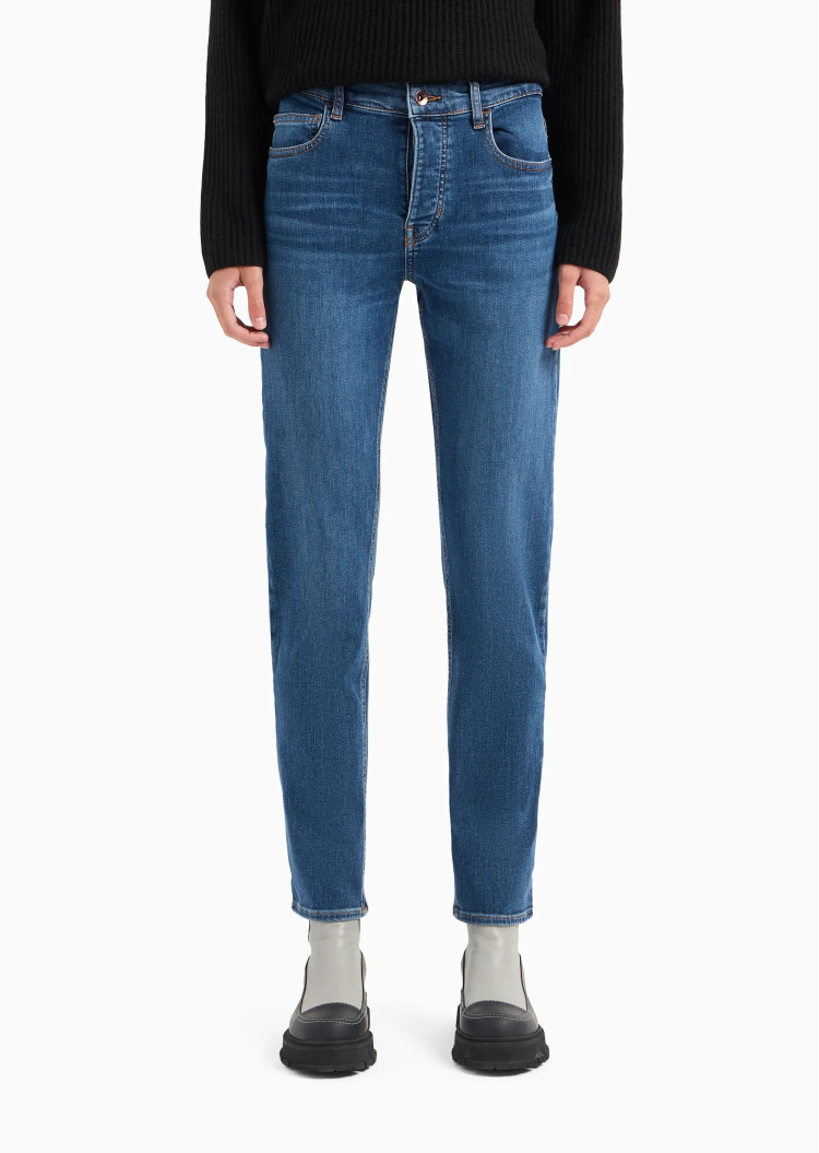Джинси Regular Regular fit Низька для жінок (473997), колір Синій - №3