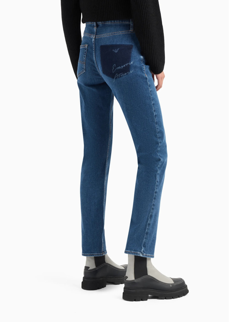 Джинси Regular Regular fit Низька для жінок (473997), колір Синій - №4