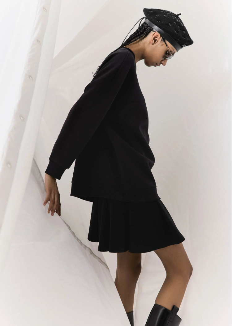 Толстовка Relaxed Fit для жінок (474003), колір Чорний - №6
