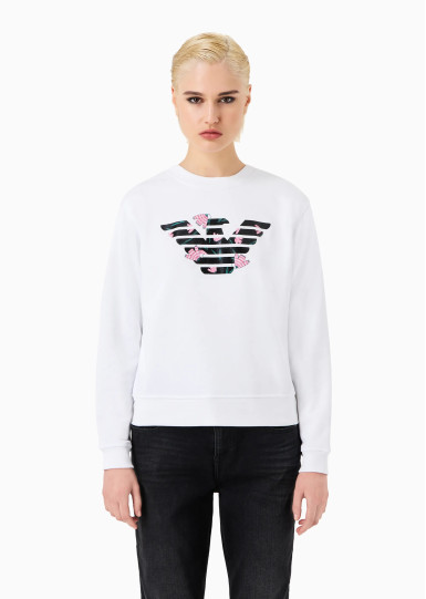 Свитшот Regular Fit: классический крой, средняя свобода движений.