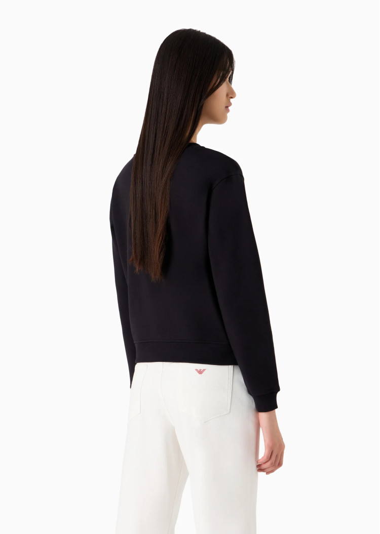Свитшот Regular fit для женщин (474007), цвет Черный - №4