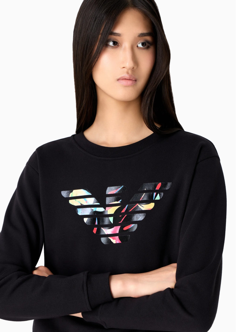Свитшот Regular fit для женщин (474007), цвет Черный - №5