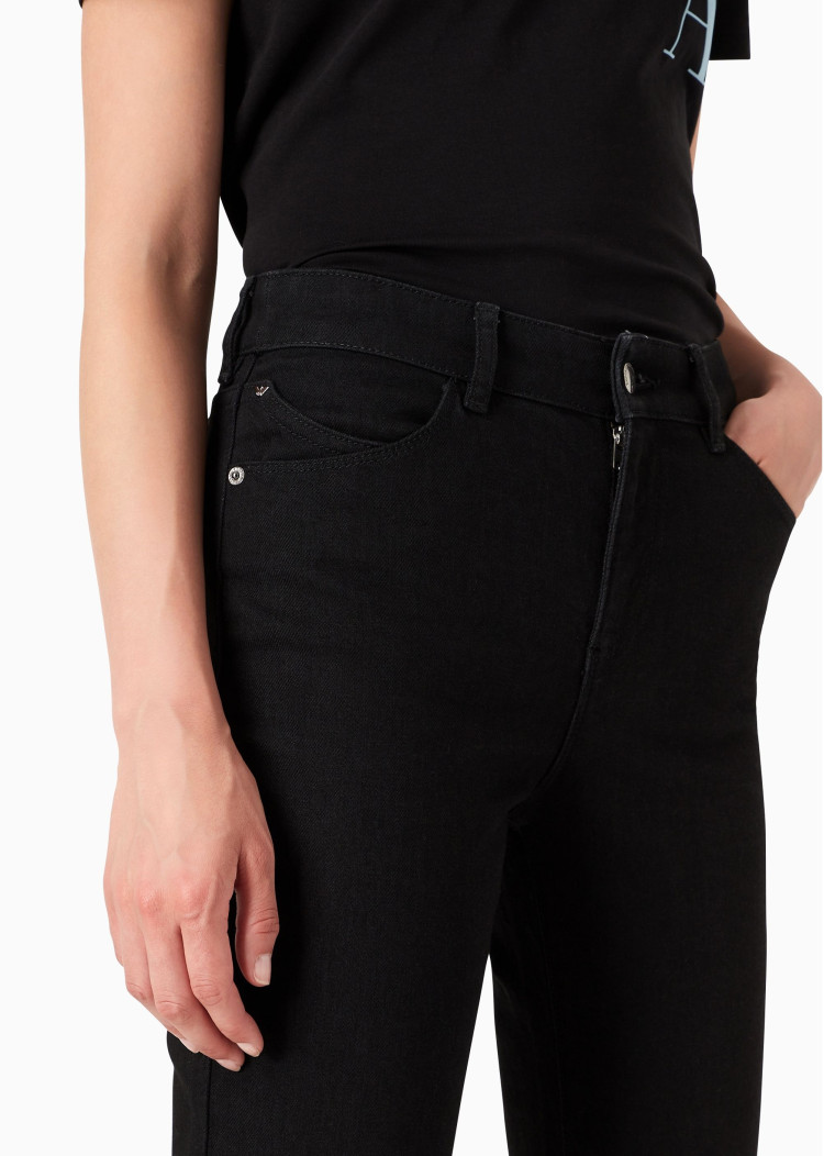Брюки 5 карманов Slim Slim fit Низкая для женщин (474013), цвет Черный - №5
