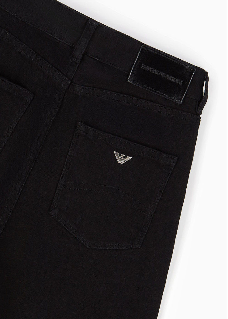 Брюки 5 карманов Slim Slim fit Низкая для женщин (474013), цвет Черный - №6