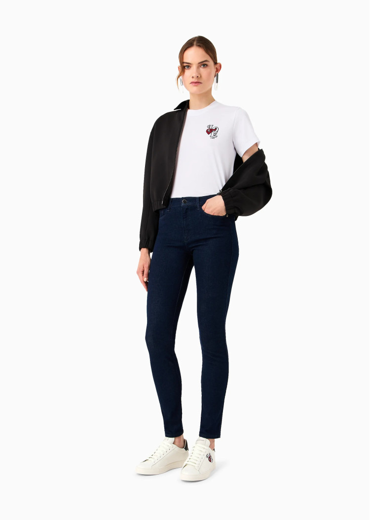 Джинси Extra slim Extra-slim fit Висока для жінок (474021), колір Синій - №2