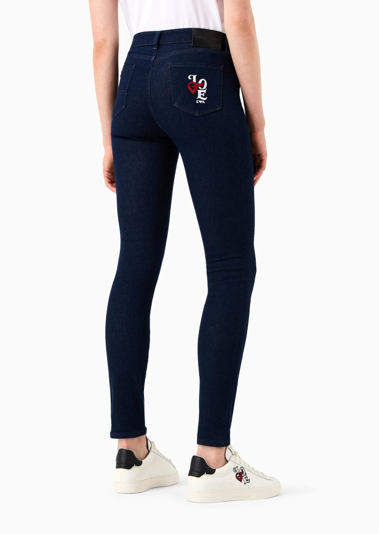 Джинси Extra slim Extra-slim fit Висока для жінок (474021), колір Синій - №4