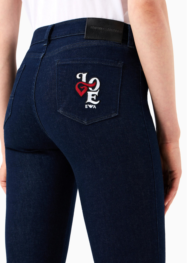 Джинси Extra slim Extra-slim fit Висока для жінок (474021), колір Синій - №5