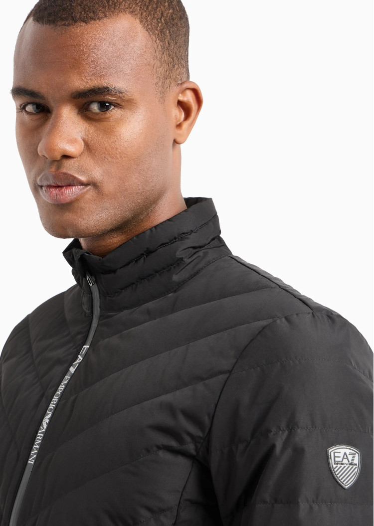 Пуховик тонкий Slim Fit для мужчин (474087), цвет Черный - №5