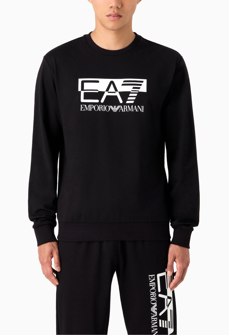 Свитшот Relaxed Fit для мужчин (474111), цвет Черный - №2