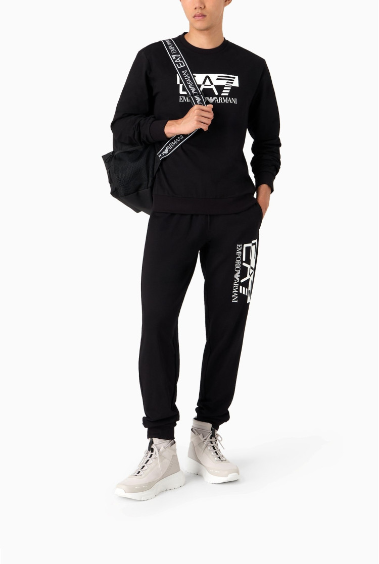 Свитшот Relaxed Fit для мужчин (474111), цвет Черный - №3