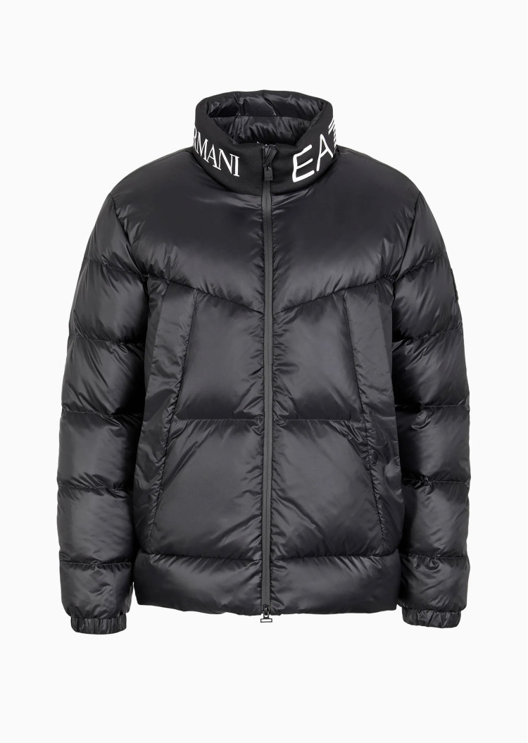 Пуховик Regular fit для чоловіків (474115), колір Чорний - №1