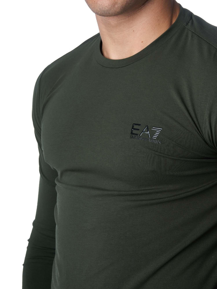 Футболка з довгим рукавом Slim fit для чоловіків (474121), колір Оливковий - №5