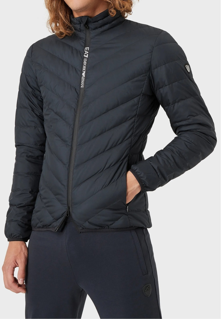 Пуховик тонкий Slim Fit для мужчин (474134), цвет Синий - №2
