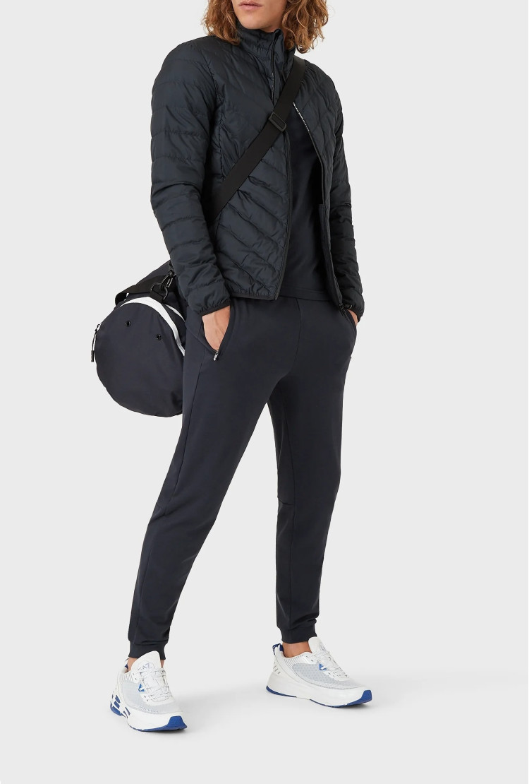 Пуховик тонкий Slim Fit для мужчин (474134), цвет Синий - №3