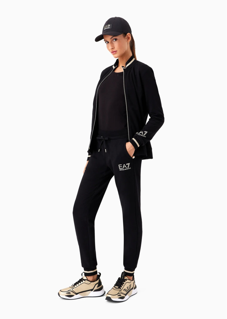 Спортивный костюм Relaxed Fit Средняя для женщин (474195), цвет Черный - №4