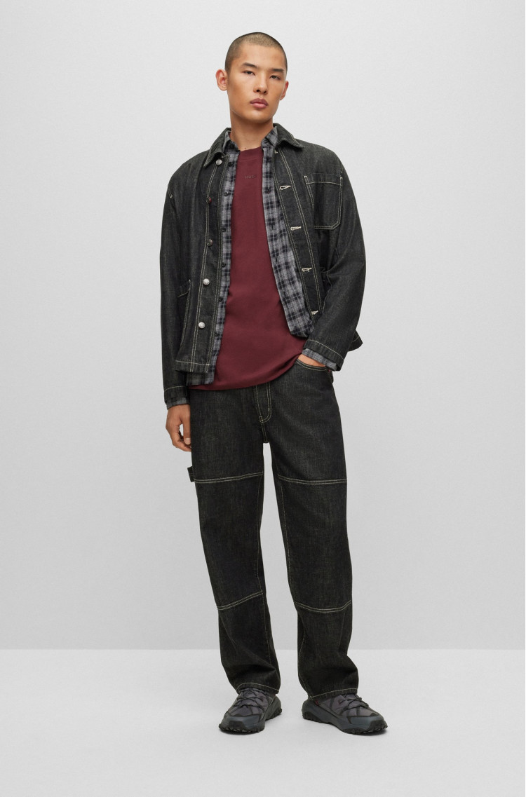 Футболка Relaxed Fit для мужчин (474216), цвет Бордовый - №3