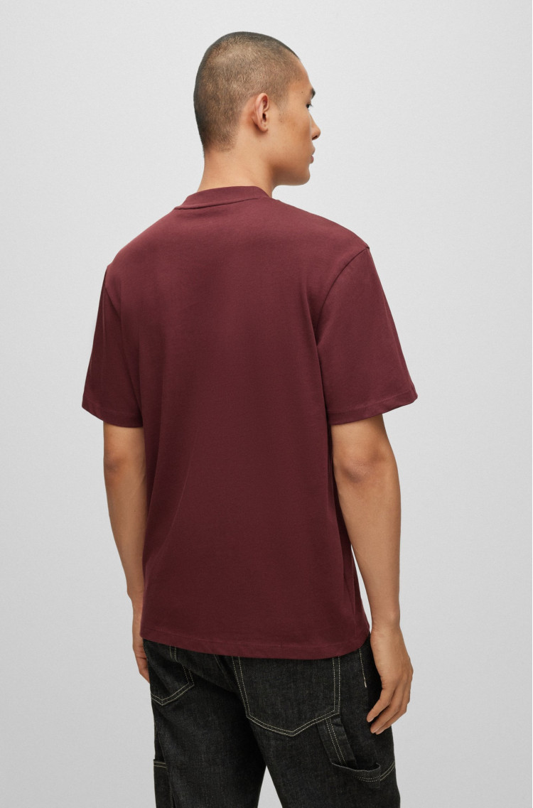 Футболка Relaxed Fit для мужчин (474216), цвет Бордовый - №4