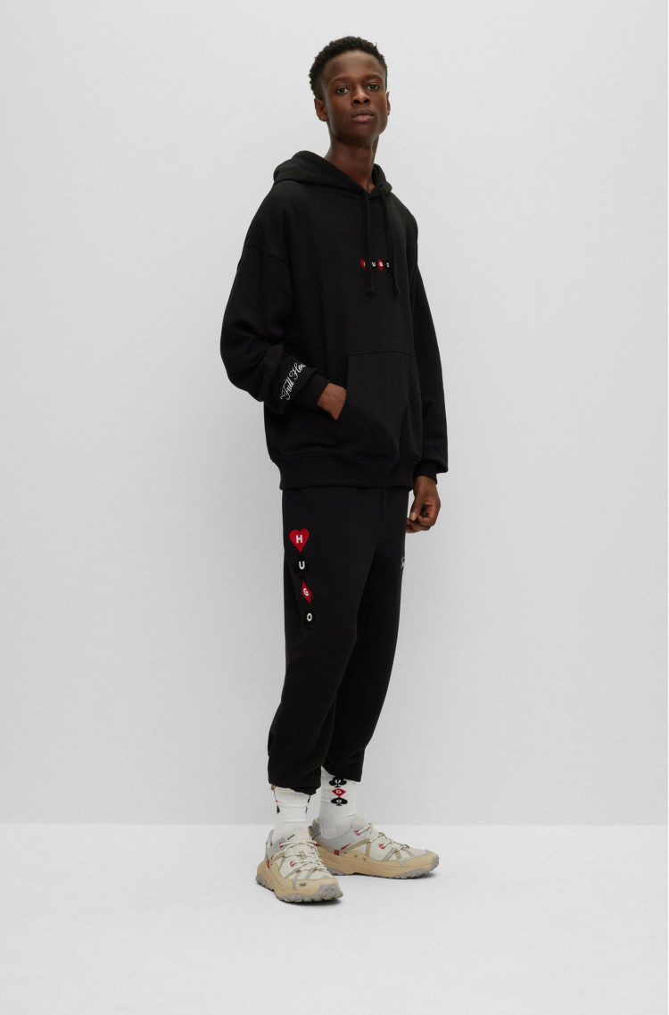 Худи Relaxed fit для мужчин (474233), цвет Черный - №4