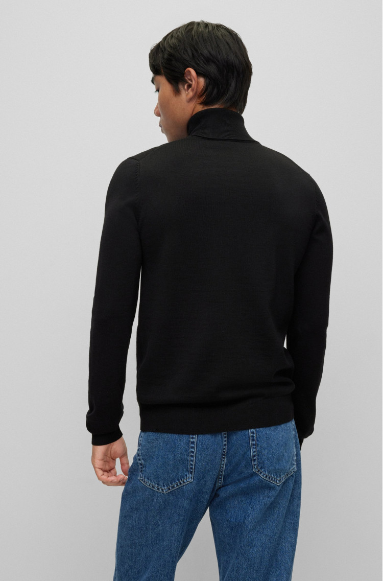 Гольф Slim fit для мужчин (474245), цвет Черный - №4