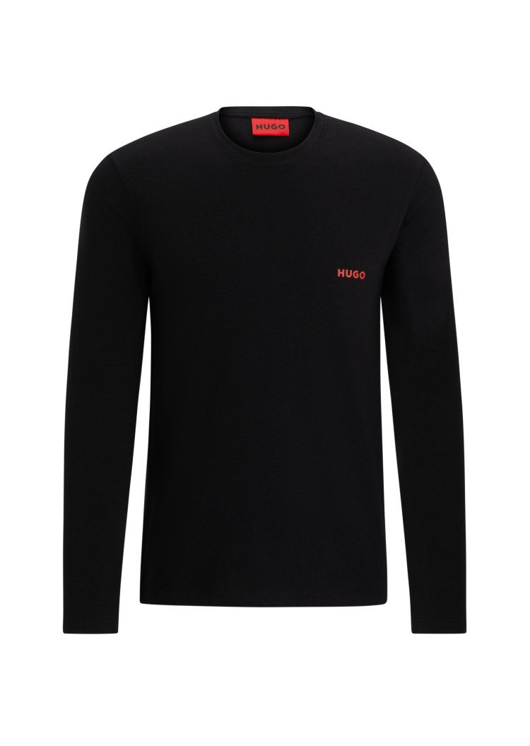 Футболка з длинним рукавом Slim fit для чоловіків (474253), колір Чорний - №1