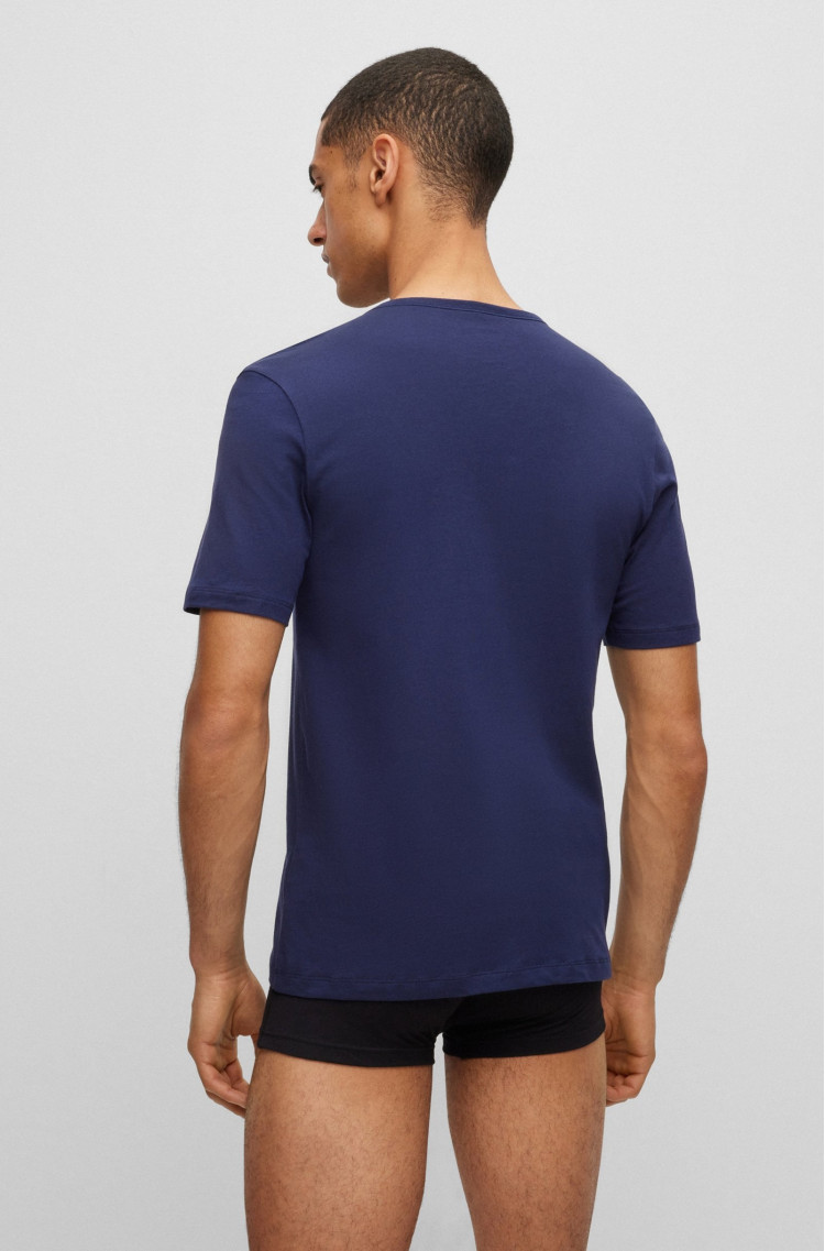 Футболка набор 3 штуки Slim fit для мужчин (474258), цвет Черный - №5