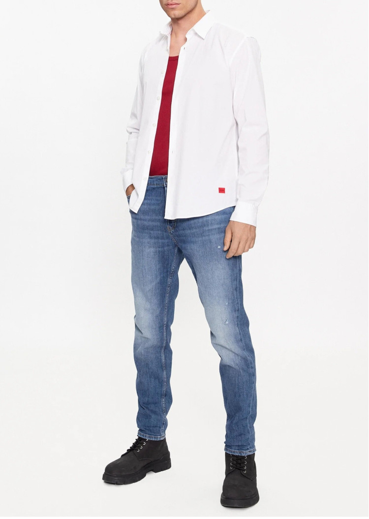 сорочка ділова Slim fit для чоловіків (474292), колір Білий - №3