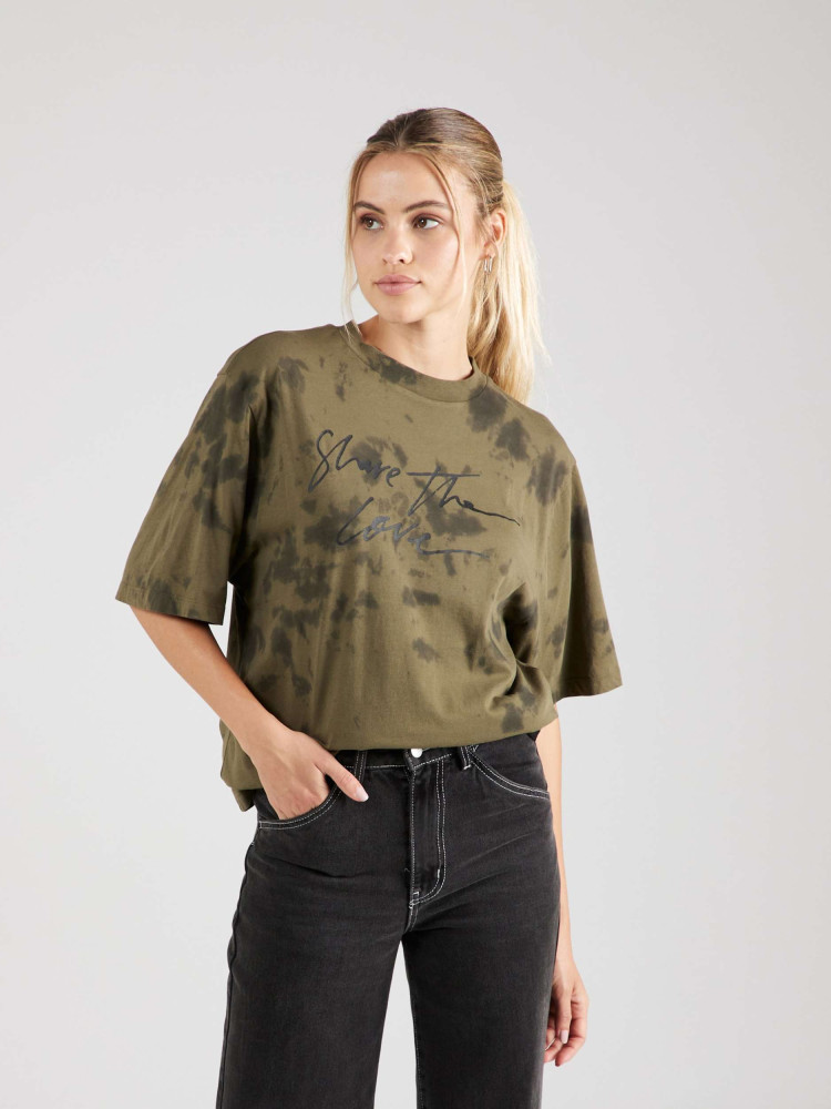 Футболка Relaxed Fit для жінок (474299), колір Оливковий - №2