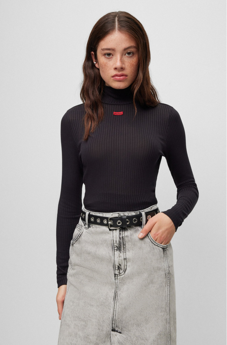 Гольф Extra-slim fit для женщин (474300), цвет Черный - №2