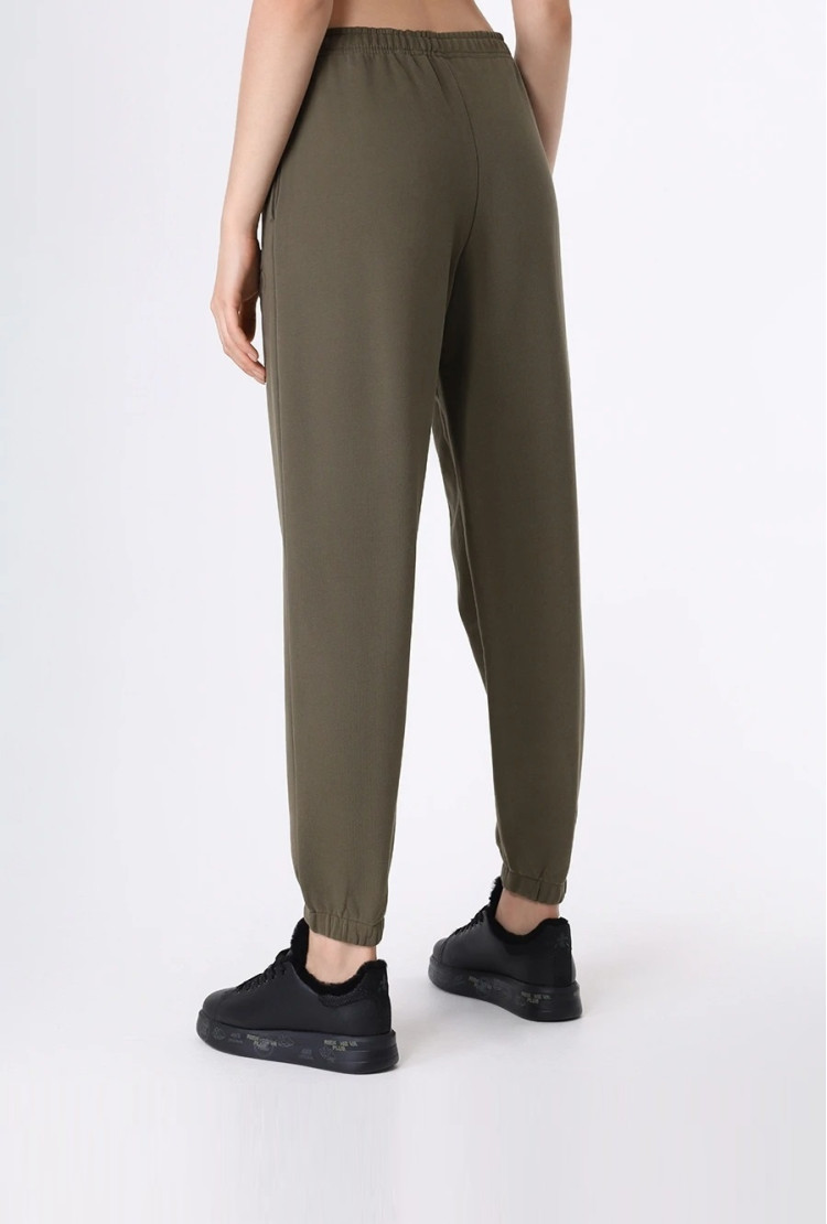 Брюки джерсі Relaxed Fit Висока для жінок (474301), колір Оливковий - №5